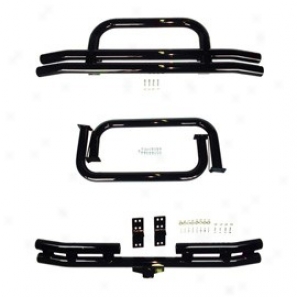 Jeep Full glass And Nerf Bar Kit Tubular Black