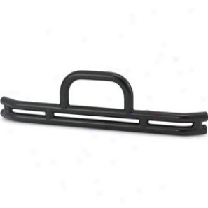 Jeep Bumper Double Tube Bumber With Hoop Front Black