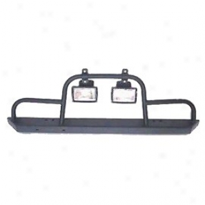 Jeep Bumper Front Rock Crawler W/brush Guard Black