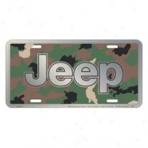 Jeep Camo License Plate