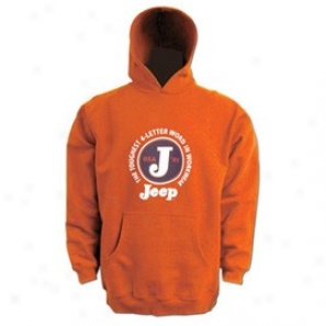 Jeep Circle-j Hooded Sweatshirf Orangee