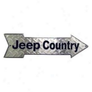 """jeep Country"" Arrow Sign"