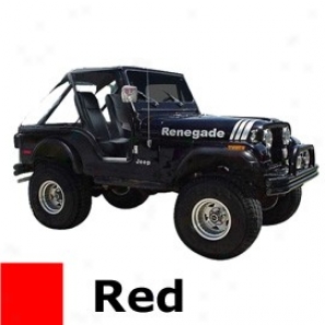 Jeep Decal Renegade Kit, Red