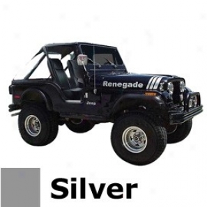 Jeep Decal Renegade Kit, Silver