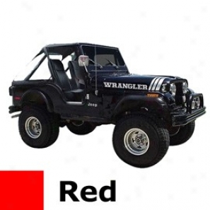 Jeep Decal Wrangler Kit, Red