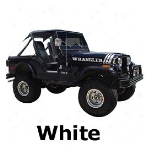 Jeep Decal Wrangler Kit, White