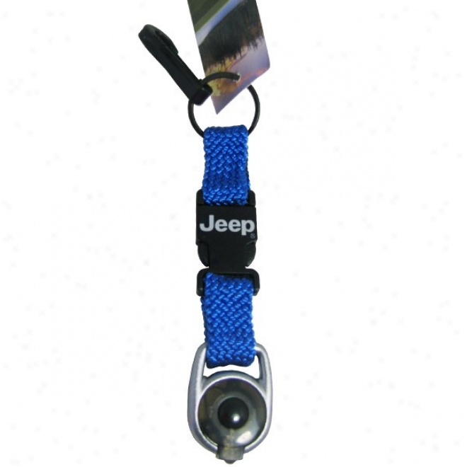 Jeep Deluxe Key Retainer Wuth Led Light, Blue