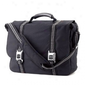 Jeep Laptop Messenger Bag With Seatbelt-style Buckles