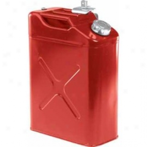 Jerry Can 5 Gal/20 Liter Mteal Tank Red