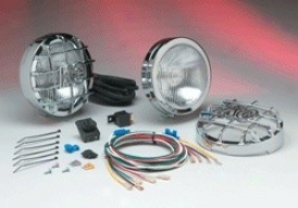 "kc Hilites Haze Light Kit, 6"" Round Clear Chrome 100w Couple"