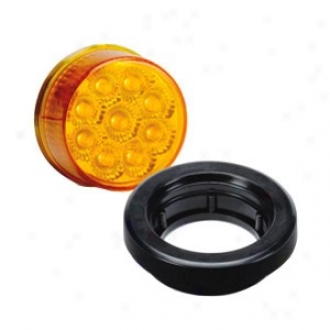 "kc Hilites Led 2"" Round Side Marker Light Kit Amber"