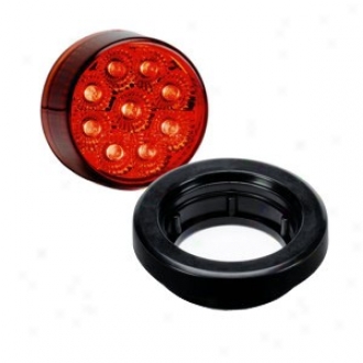 "kc Hilites Led 2"" Round Side Marker Light Kit Red"