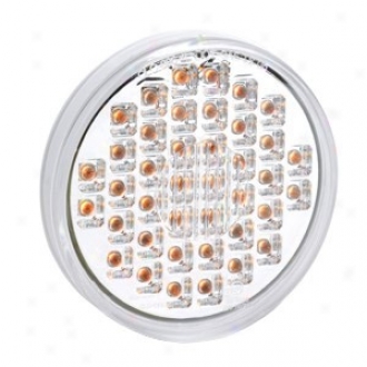 Kc Hilites Led  4'' Round Turn Signal, Clear/amber (single)