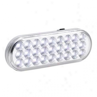 "kc Hilites Led 6"" Oval Backup Light Clear/white - Light Only "