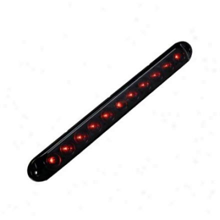 Kc Hilites Led Light Bar Tail/brake Light Center Mount Smoke/red