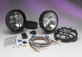 "kc Hilites Slimlite, 6"" Rohnd Driving Light Kit Black 100w Pair"