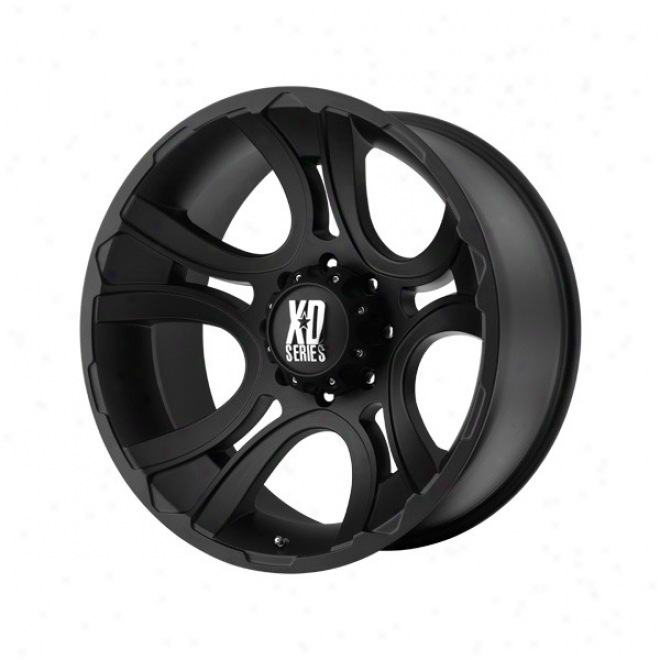 "kmc, Xd Crank Series Wheel, Matte Black, 18 X 9"", 5"" X 5"" Bolt Pattern, Back Spacing 5.0"""