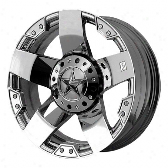Kmc Xd Rockstar Series Wheel, Chrome, 20x8.5, Bolt Pattern: 5x4.5, Back Spacing: