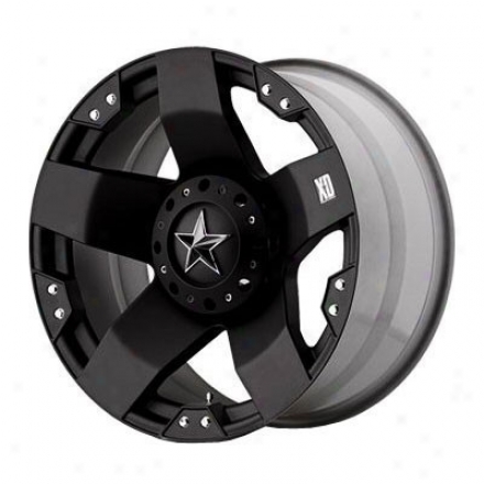 "kmc Xd Rockstar Series Wheel, Matte Black 18x9, 5x4.5 Bolt Pattern, Back Spacing 5"""