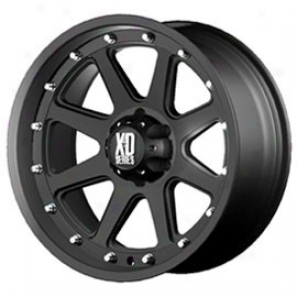 "kmc Xd Series Addict Wheel, Matte Black Machined, 17x9"" - 5x5 Bolt Pattern, Back Spacing 4.53""