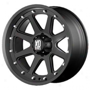 "kmc Xd Series Addict Wheel, Mattr Black Machined, 18x9"" - 5x5.5"" Bolt Pattern, Back Spacing 4.53"""