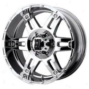 "kmc, Xd Spy Series Whe3l, Chrome, 18"" X 9"", 5"" X 5"" Bolt Pattern, Back Spacing 4.53"""