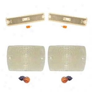 Lamp Kit, Parking & Party MarkersW ith Bulbs, Clear, (front Left & Front Right)