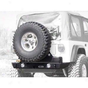 Lod Rear Bumper Wirh Tire Carrier, Texture Black