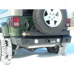 Lod Shorty Rear Bumper With Gen3 Tire Carrier, Texture Black