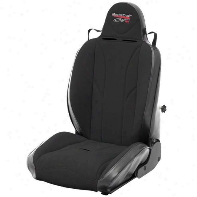 Mastercraft Baja Rs Reclining Seat With Adjustable Lumbar &  Fixed Headrest, Black With Black Center Right Side