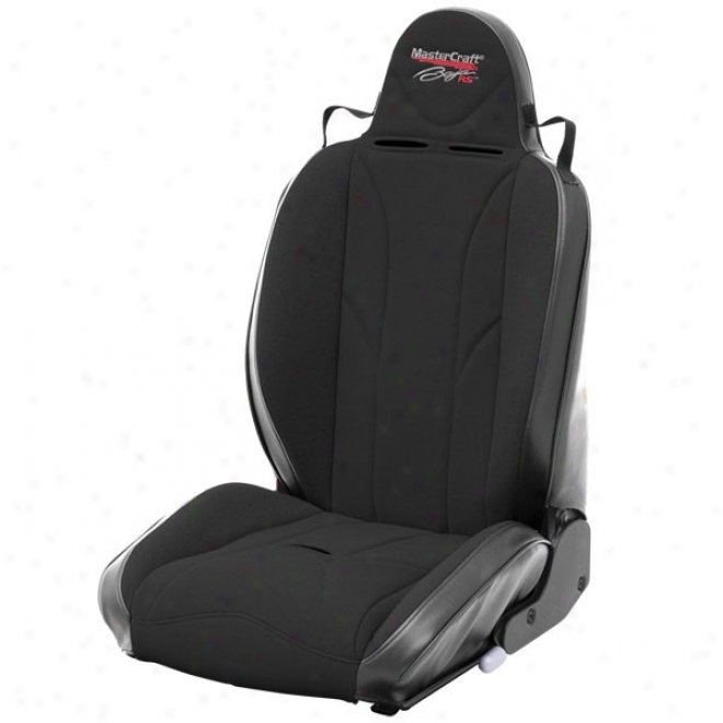 Mastercraft Baja Rs Reclining Seat With Adjustable Lumbar & Fixed Headrest, Black With Black Center Left Side