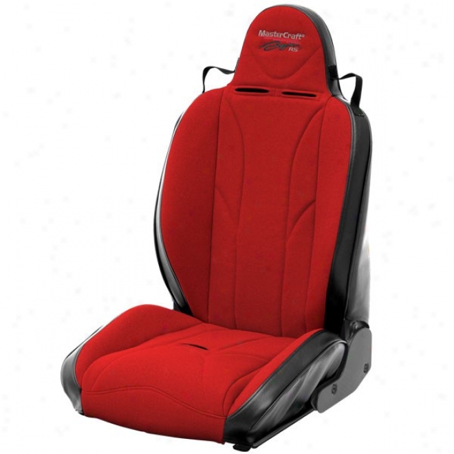 Mastercraft Bjaa Rs Reclining Bottom With Fixed Headrest, Black With Red, Right Side