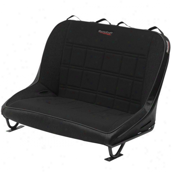 "mastercraft, Rubicon Rear Bench Seat 40"", Without Headrest Black On Black"