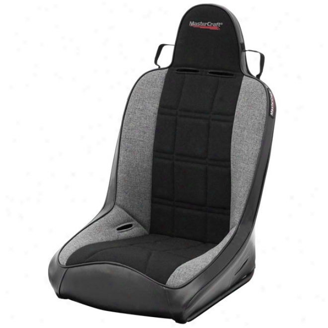 Mastercraft Rubicon Seats With Fixed Heardrest, Black With Grey, Single Seat