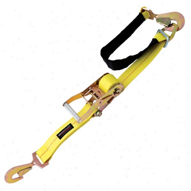 "mastercraft Strap With Twisted Snap Hooks & Axle Loop, Yellow  2"" X 8'"