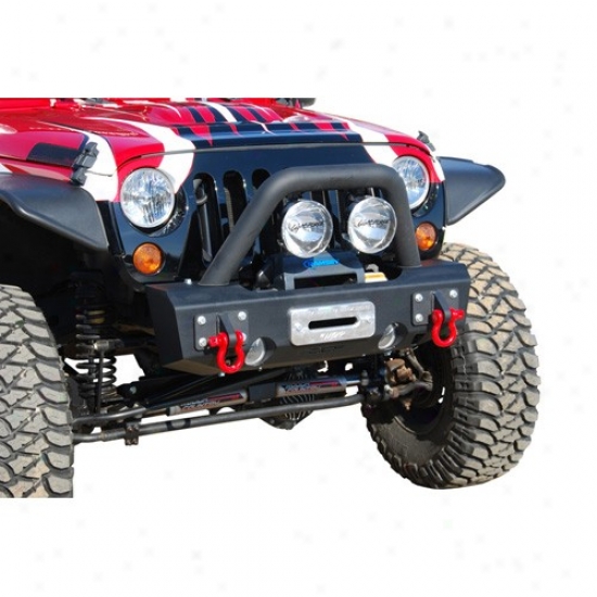 Mbrp Front Blunt Non-winch Bumper W/lightbar, Grill Guard & D-ring Bracket Mounts