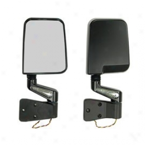 Mirrors Led Black Pair