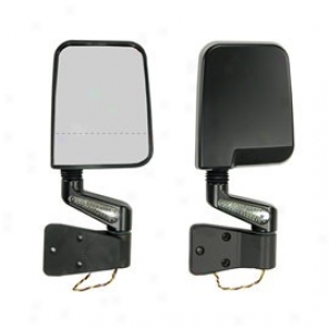 Mirrors Led Dual Focal Black Pair