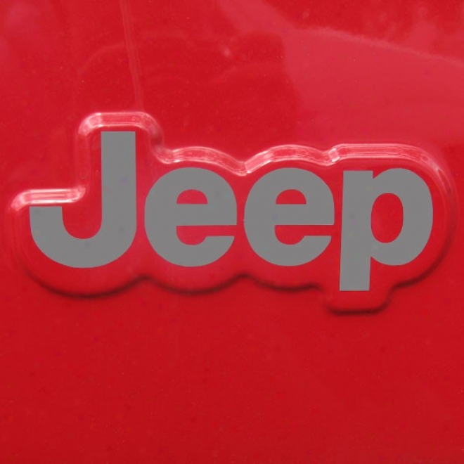 Mopar Jeep Decal, Dark Silver