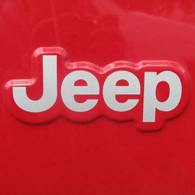 Mopar Jeep Decal, Light Silver