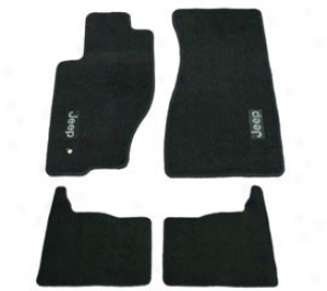 Mopar Jeep Floor Mats, Production Style Carpet, Dark Slate Gray