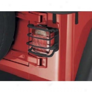 Mopar Jeep Logo Tail Lamp Guards, Black