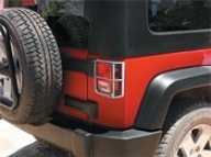 Mopar Jeep Logo Tail Lamp Guards, Chrome