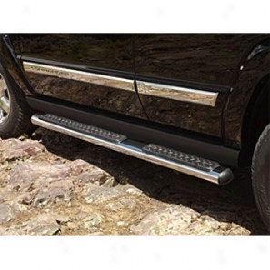 Mopar Indirect Steps, Tubular, Black Powder Coated Aluminum