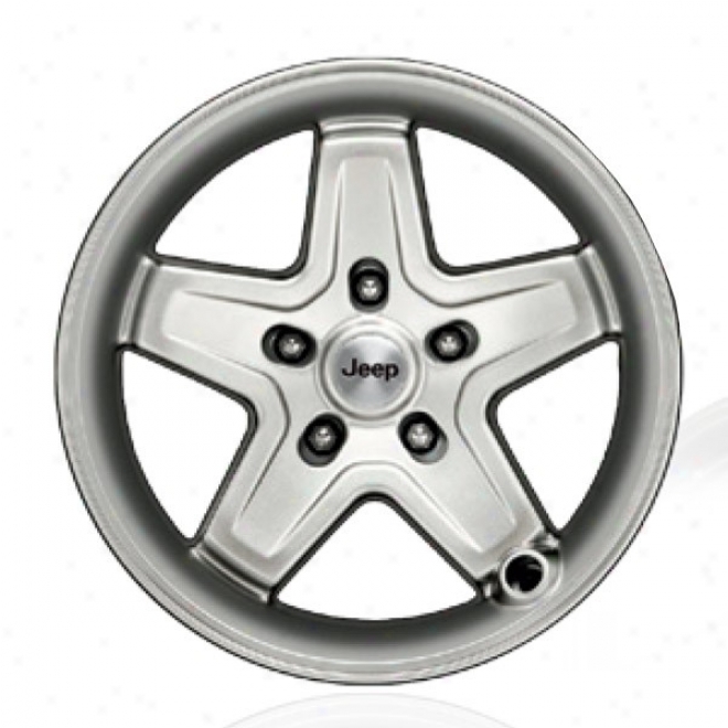 "mopar Wheel, 17""x8.5"" Classic 5 Spoke Silver"