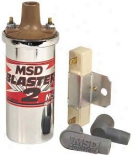 Msd Chrome Blaster 2 Coil, W/  Ballast Hardware