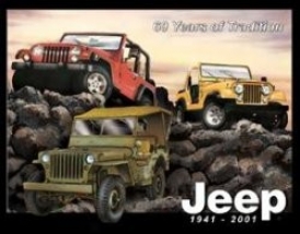 "nostalgic Jeep Tin Sign - ""60 Years Of Tradition"""