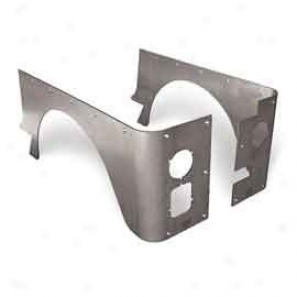 Poison Spyder Rear Crusher Corners Standard Bare Metal