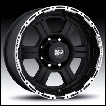 "pro Comp Wheel 7189 17"" X 8"" Cast Black With Accents"