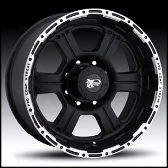 "pro Comp Wheel 7189 18"" X 9"" Cast Black With Accents"